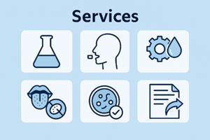 R&D scientists working on oral film formulation and QC testing